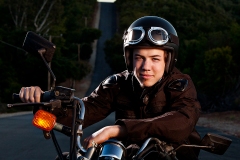 Jonathan Weiser motorcycle portait